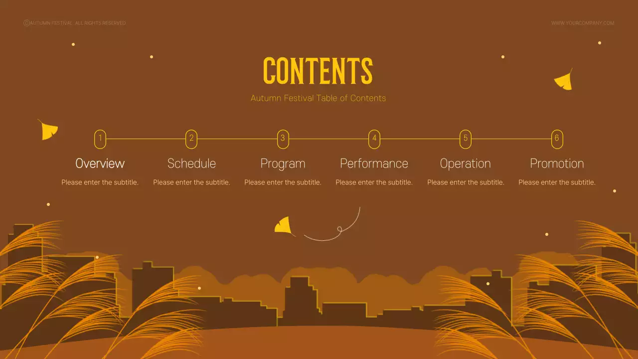 브라운 빈티지 페스티벌 프리젠테이션