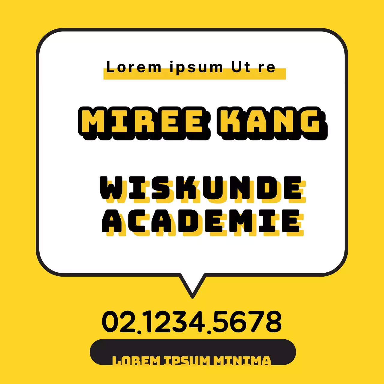 Wiskunde School_Square Poster