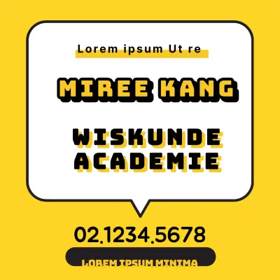 Wiskunde School_Square Poster