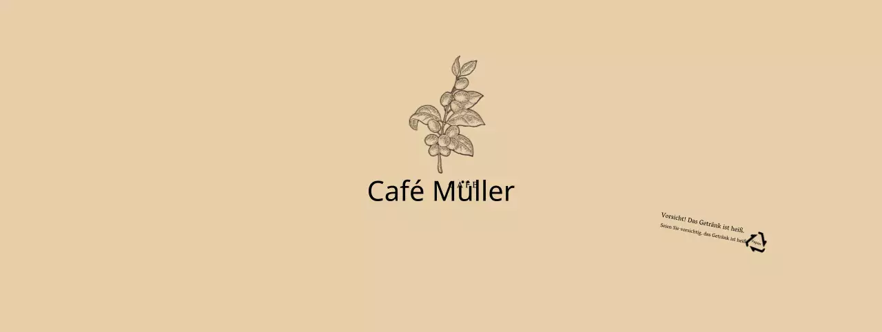 Beige botanische Blume Illustration