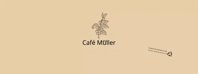 Beige botanische Blume Illustration