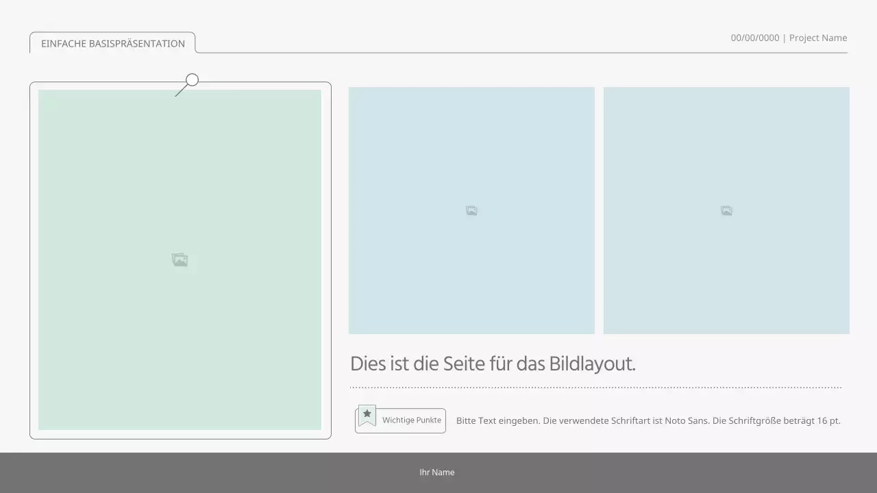 Einfaches, einfaches Präsentationskit in Pastellfarben und Weiß