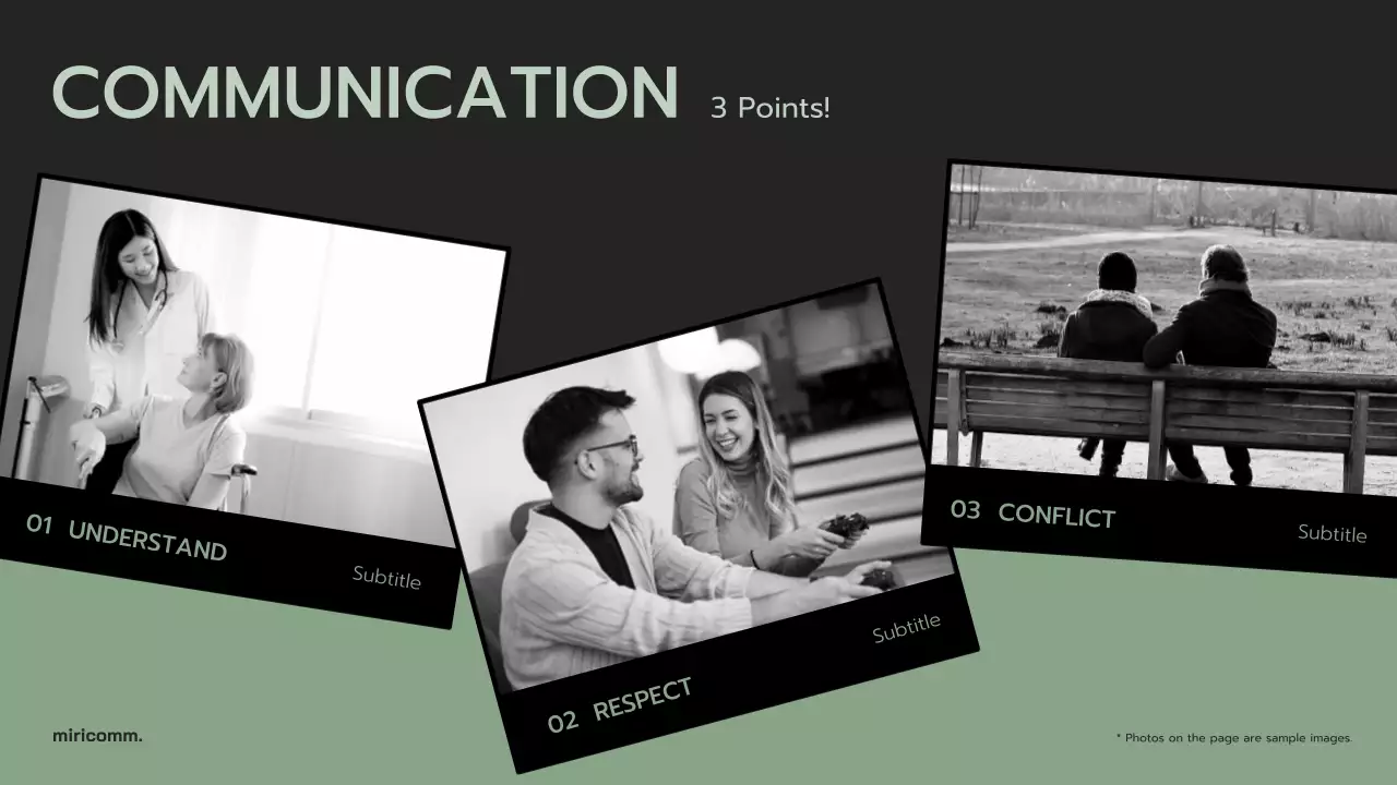 Effective communication strategies in green color