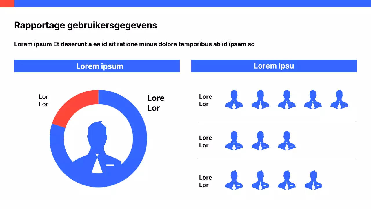 Een eenvoudige witte en blauwe scorekaart