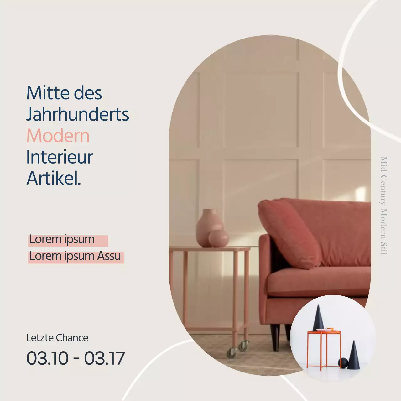 Interieur aus der Jahrhundertmitte Veranstaltung