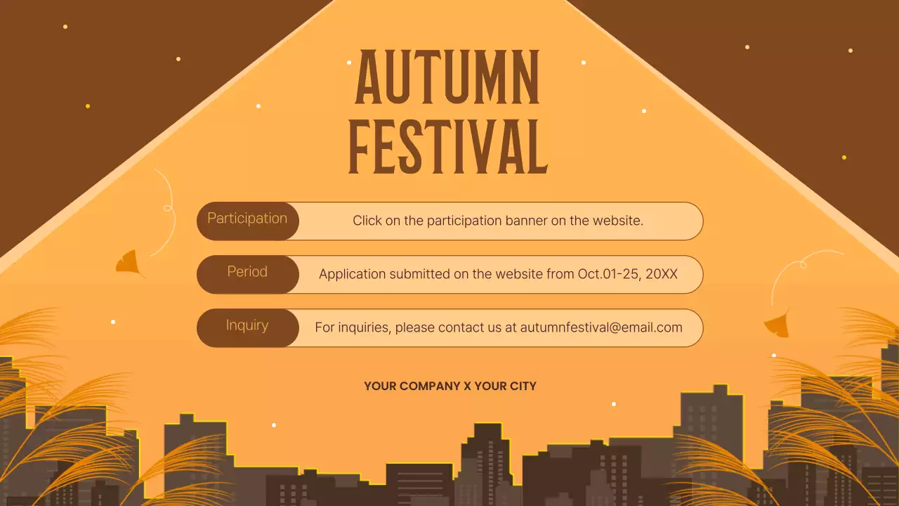 브라운 빈티지 페스티벌 프리젠테이션