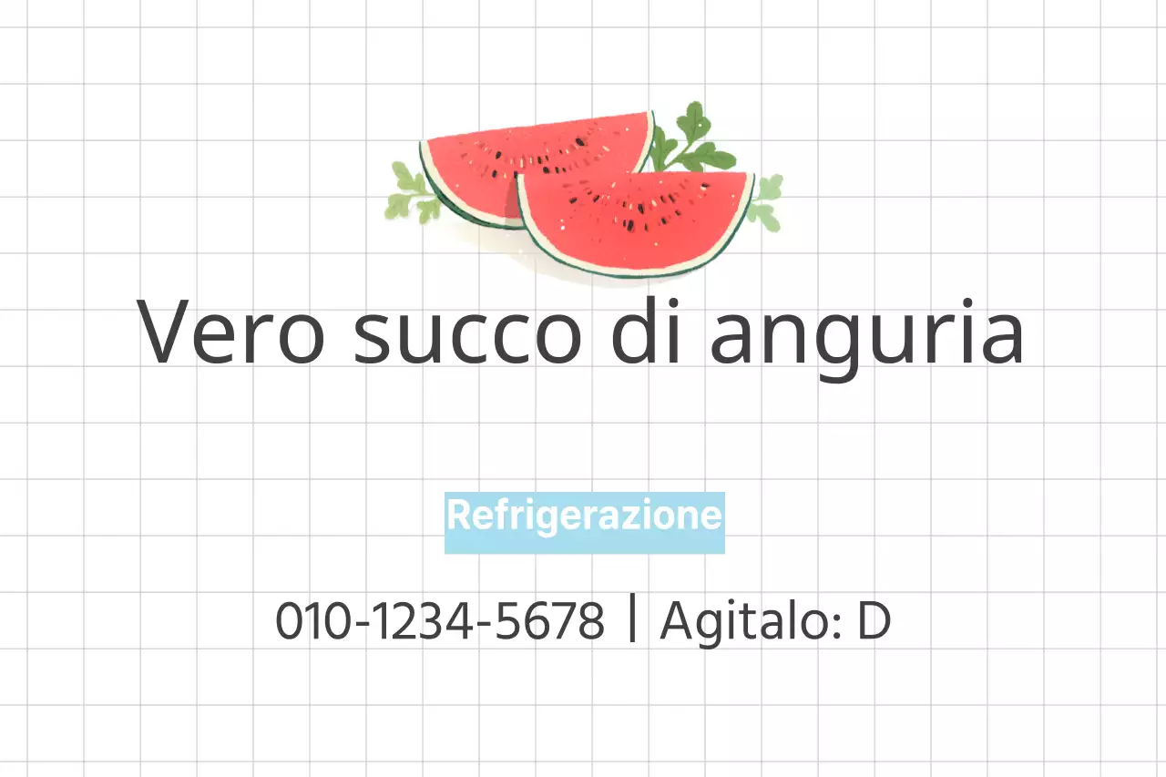 Vero succo di anguria
