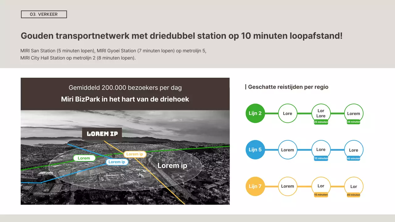 Eenvoudige bruine en witte investeringsprospectus voor commercieel vastgoed
