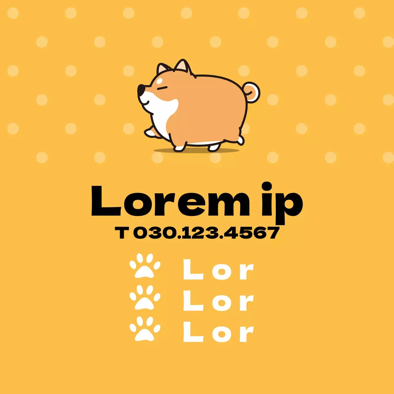 Gelbes Zeichen Illustration Tierklinik