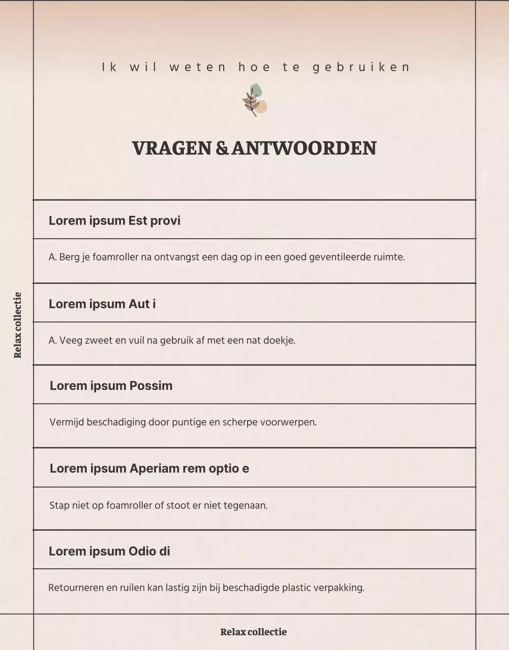 Meer informatie over deze kalmerende, lichtgroene en oranje schuimroller