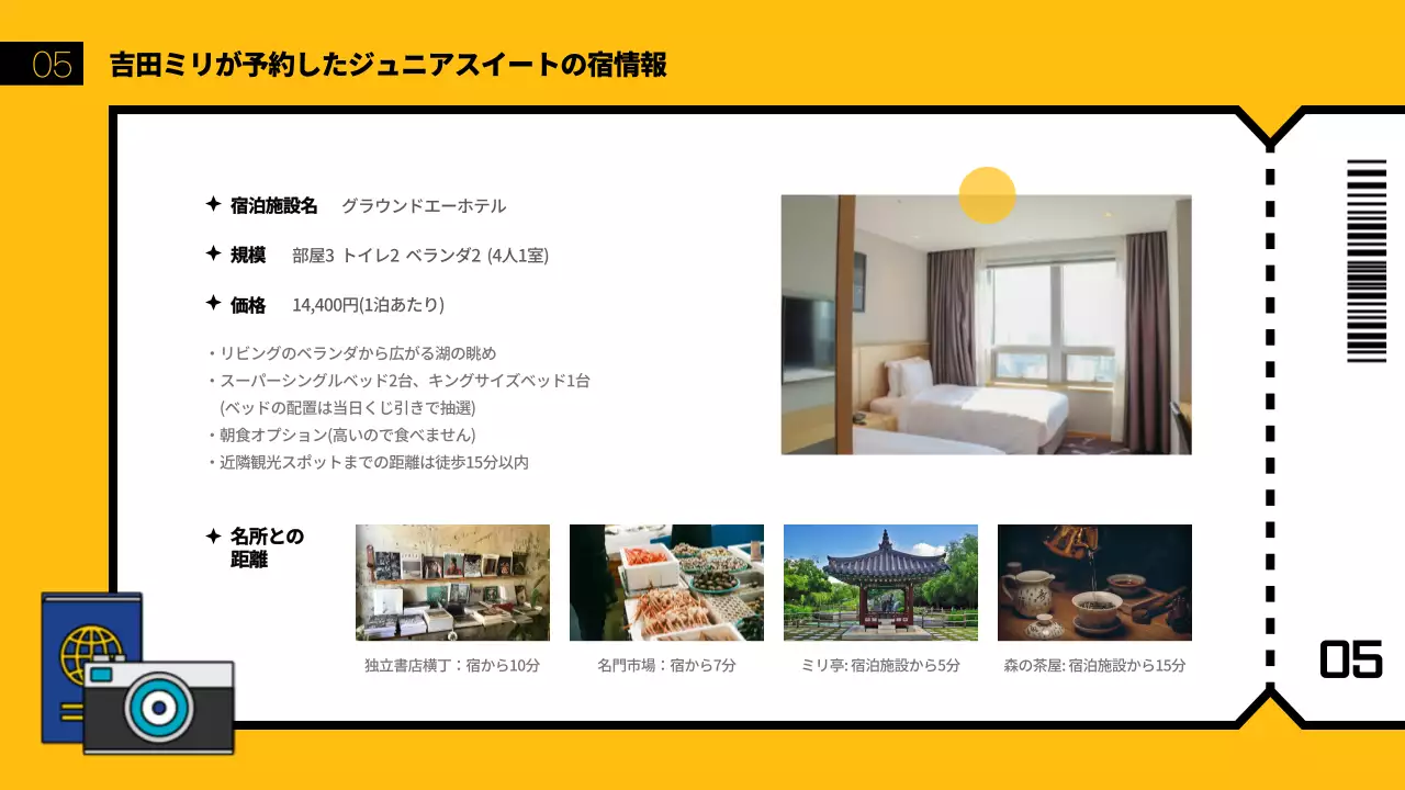 緑と青を基調とした旅行テーマ