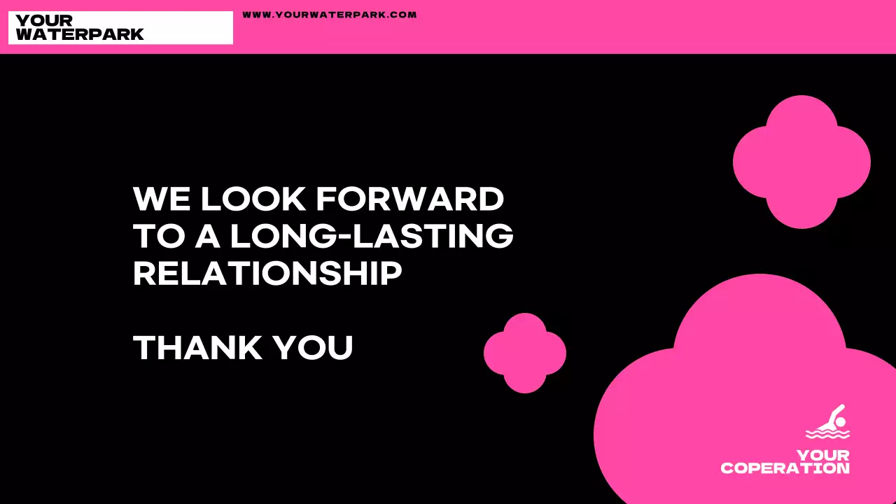 블루 모던 워터파크 프로모션 프리젠테이션