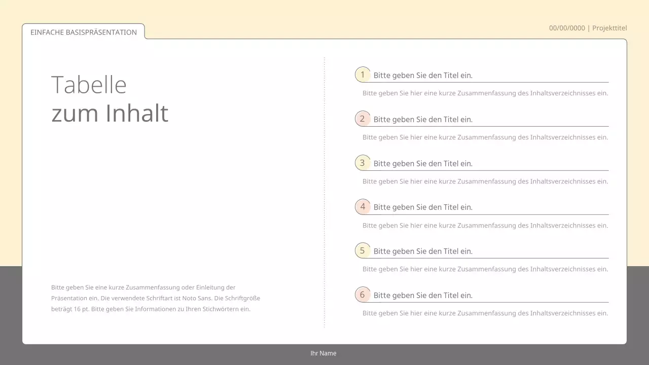 Einfaches, einfaches Präsentationskit in Pastellfarben und Weiß