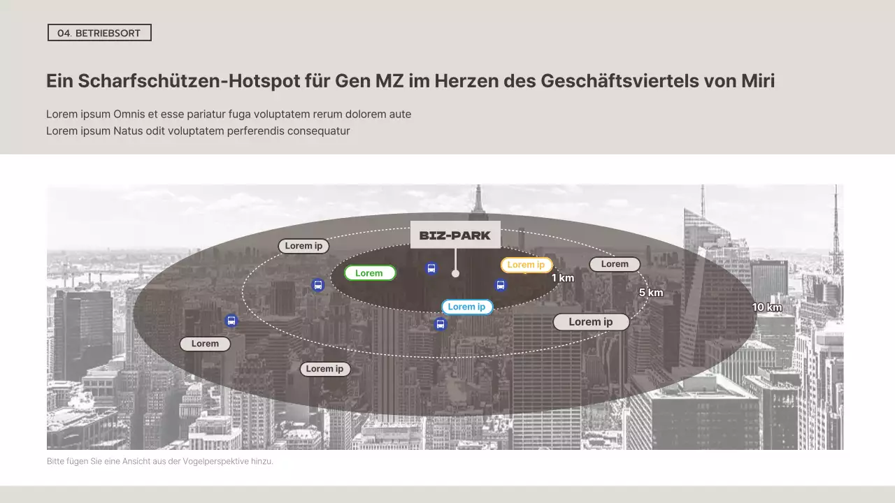 Einfacher brauner und weißer Prospekt für gewerbliche Immobilieninvestitionen