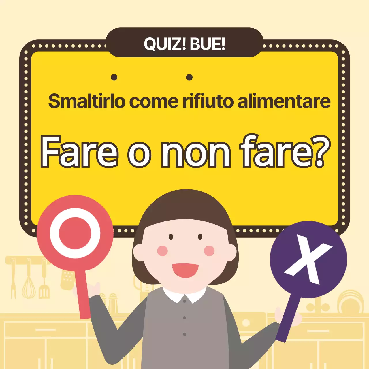 Quiz illustrato sullo spreco alimentare