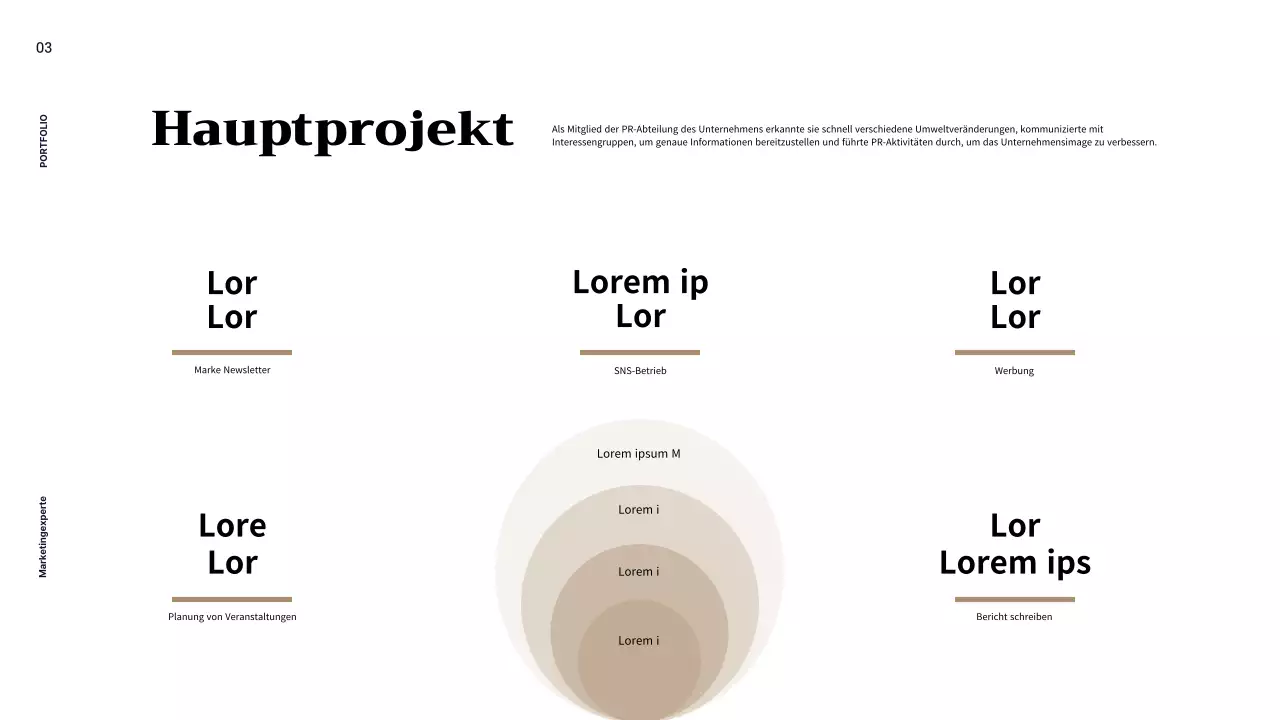 Die neutrale Farbgebung in Beige und Hellrosa im Büro des Marketingprofis
