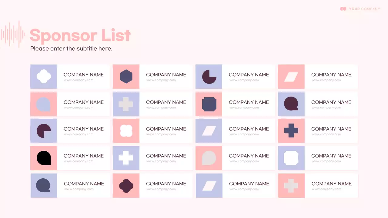 핑크 모던 뮤직 페스티벌 플랜 프레젠테이션