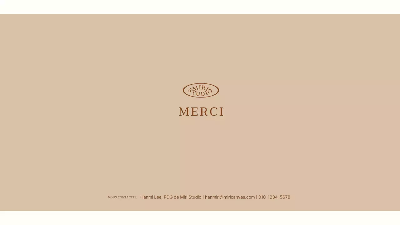 Présentation simple beige