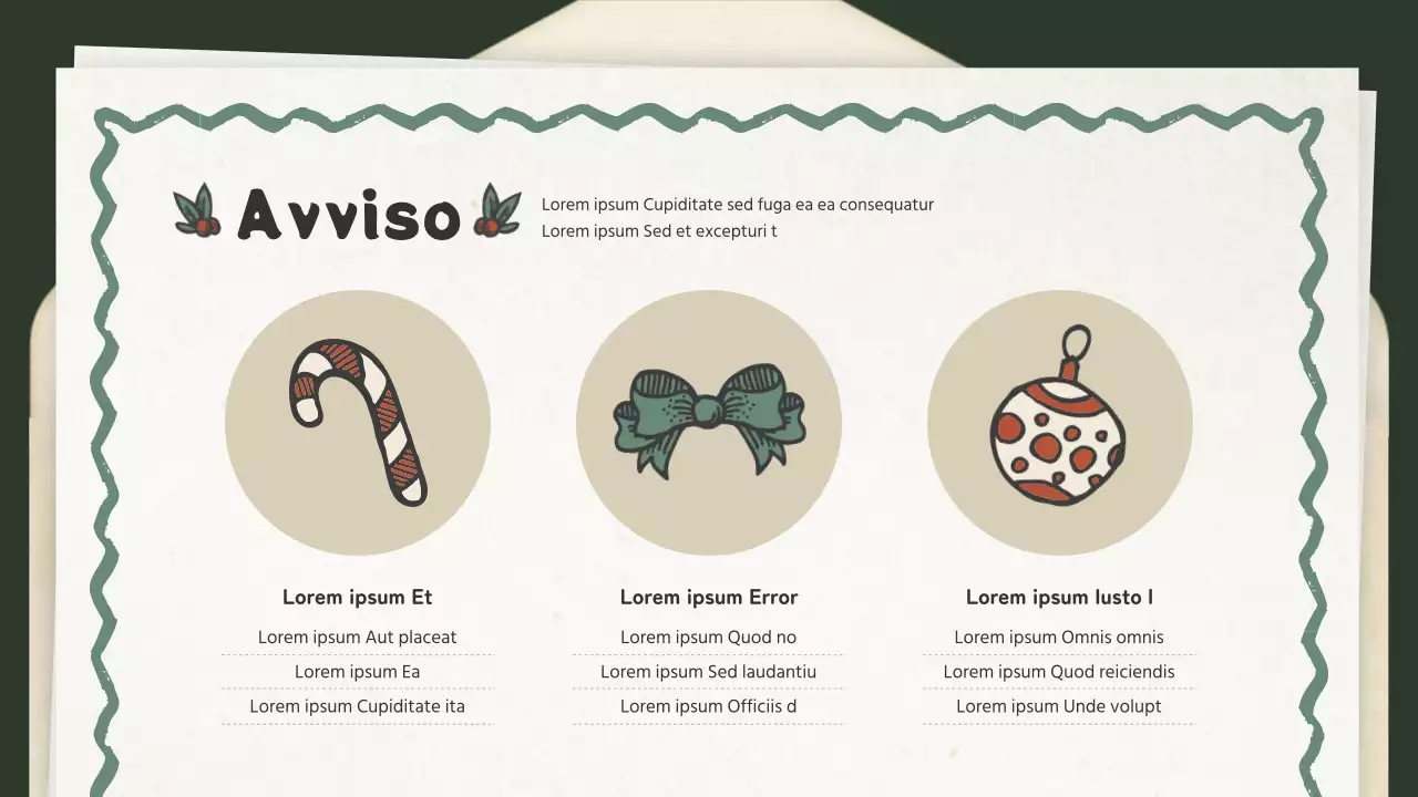 Invito vintage al concetto di lettera di Natale