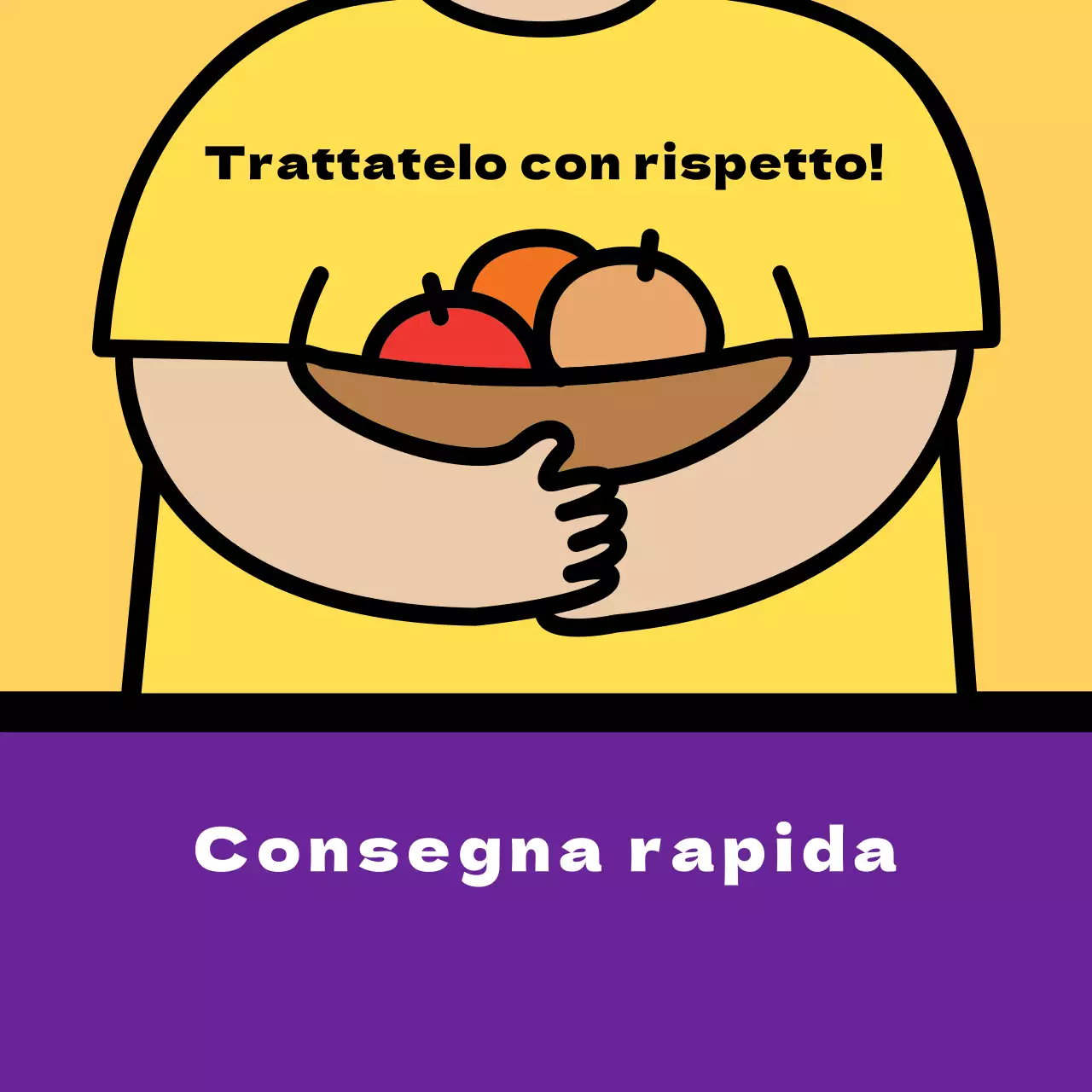 Adesivo quadrato di spedizione