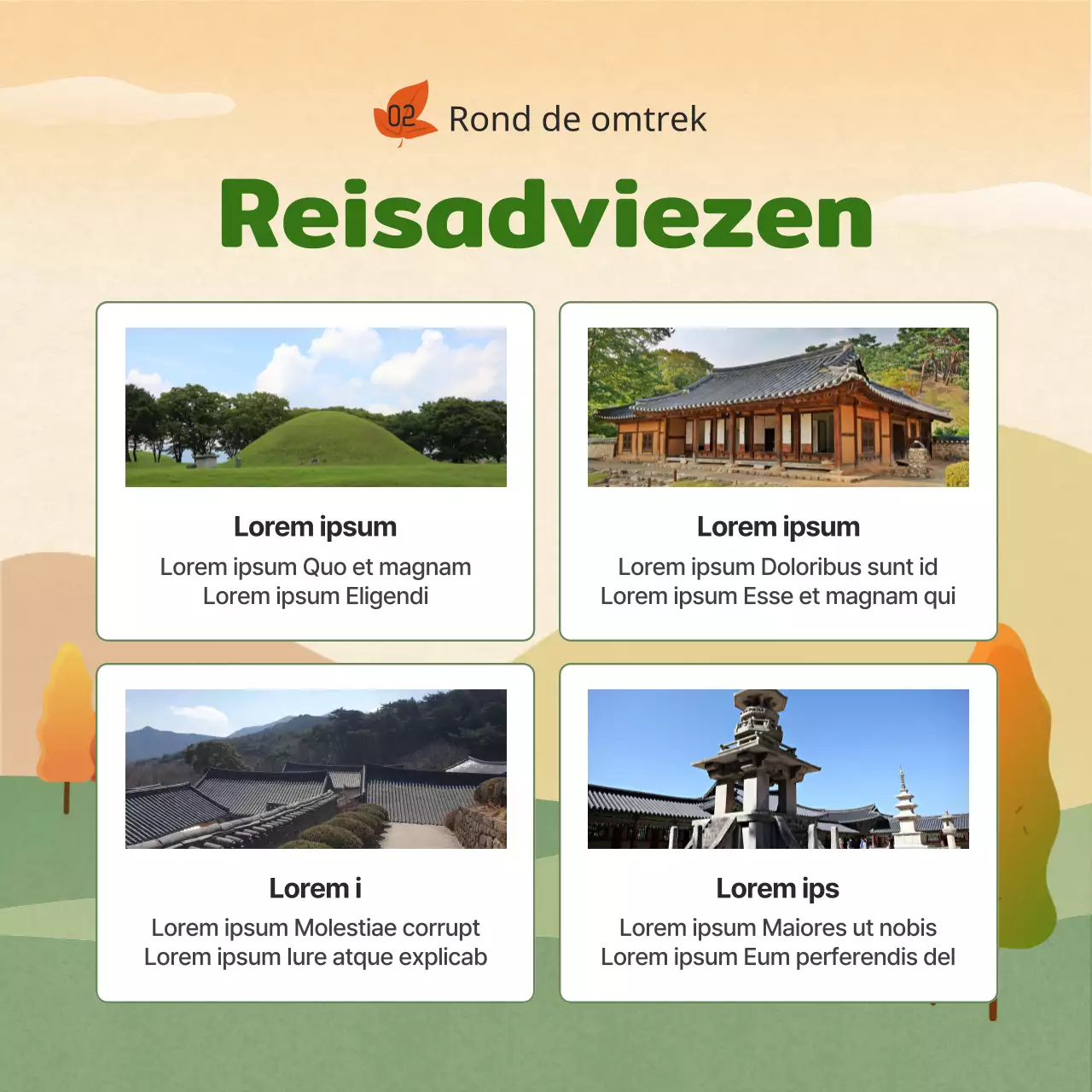 Gele Oranje Groene Herfst Uitdaging Gids