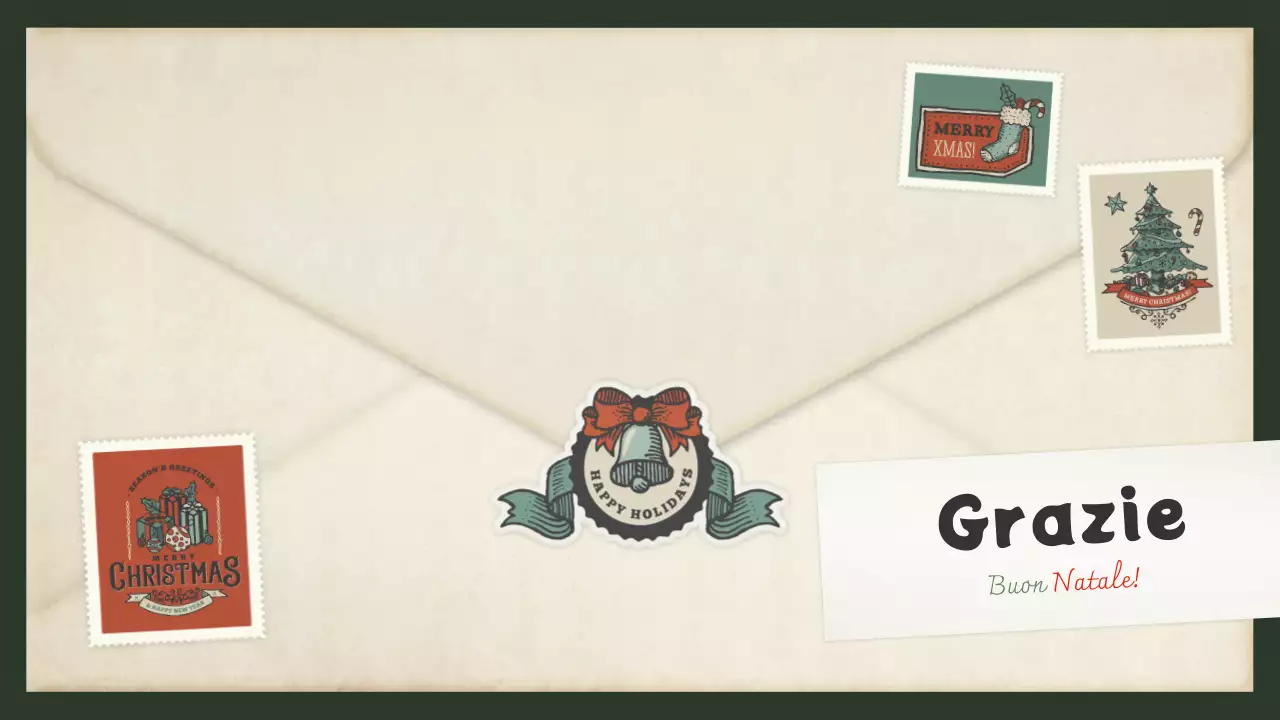 Invito vintage al concetto di lettera di Natale