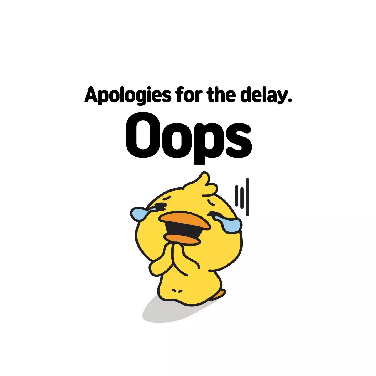 44442_Late Delivery Sticker