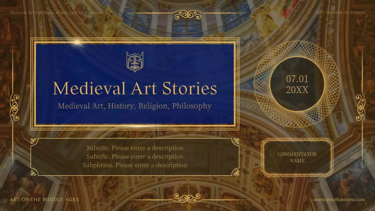 Brown Medieval Art Guide Presentation