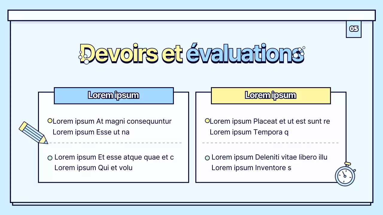 Orientation de la classe de sciences