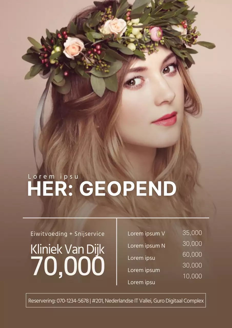 Schoonheidssalon met een bruin, rustgevend gevoel