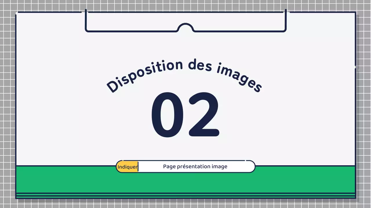 Présentation sur la conception d'icônes mignonnes et basiques en vert et jaune