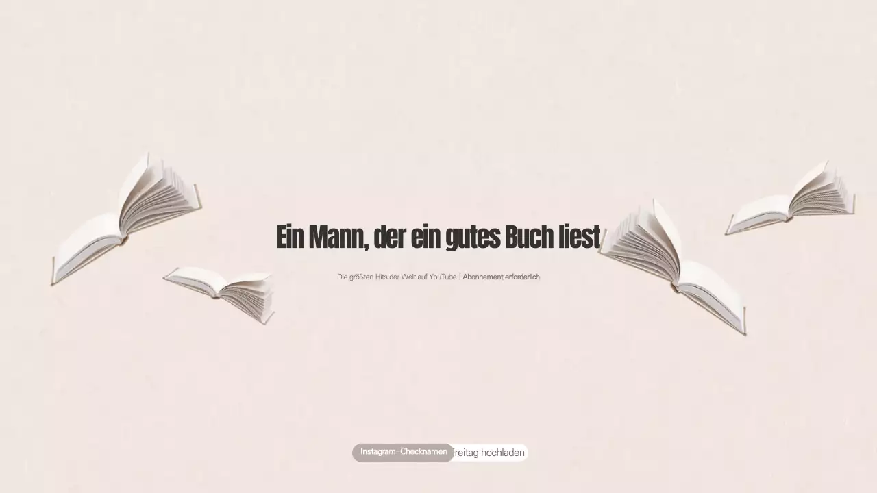 Ein Mann liest ein gutes Buch