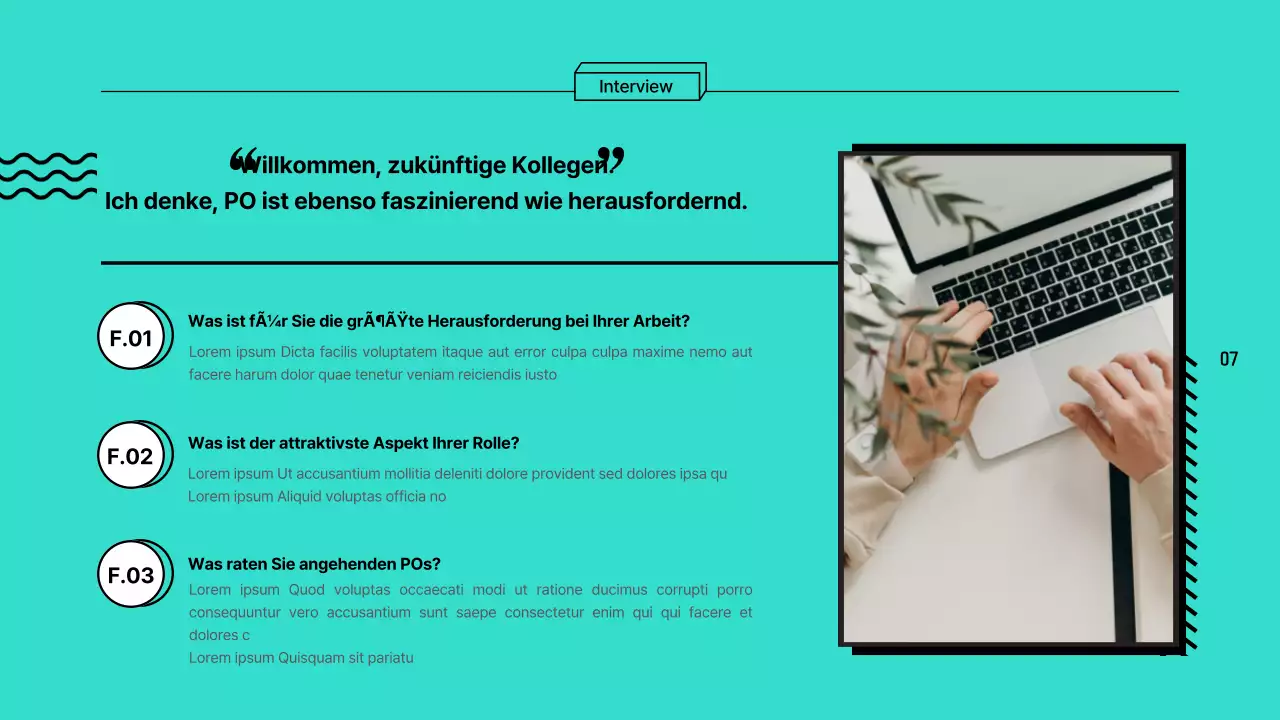 Bunte, umrandete Berichte zur Berufserkundung