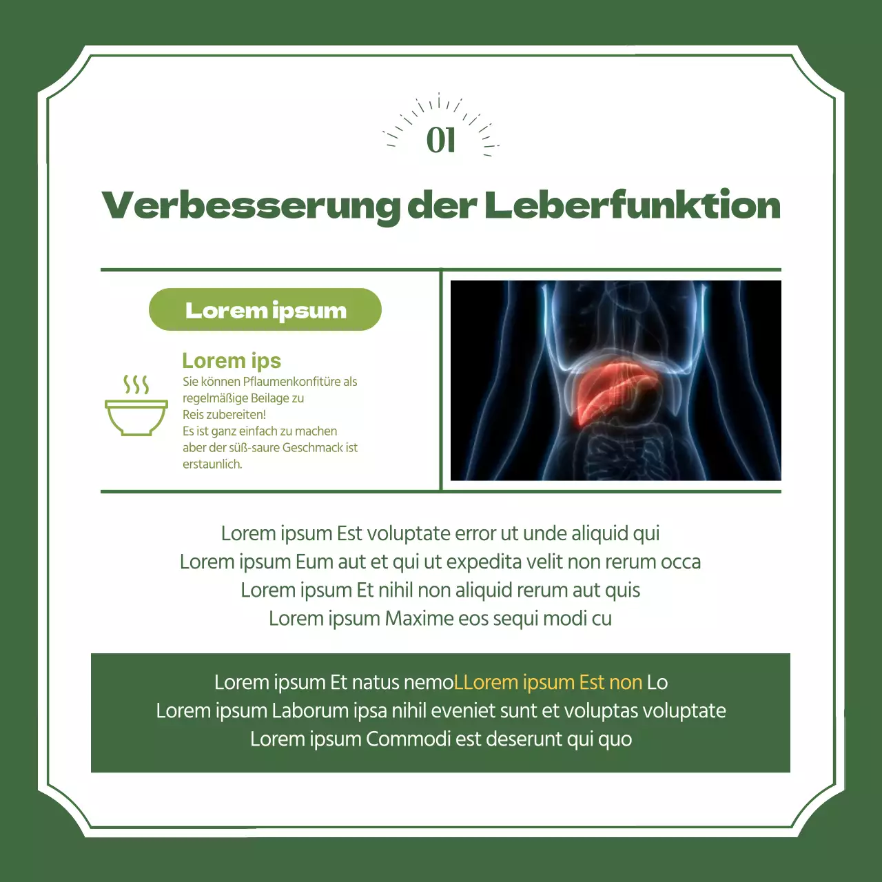 Die Vorteile von Pflaumen in einer grünen Umgebung cardnews design