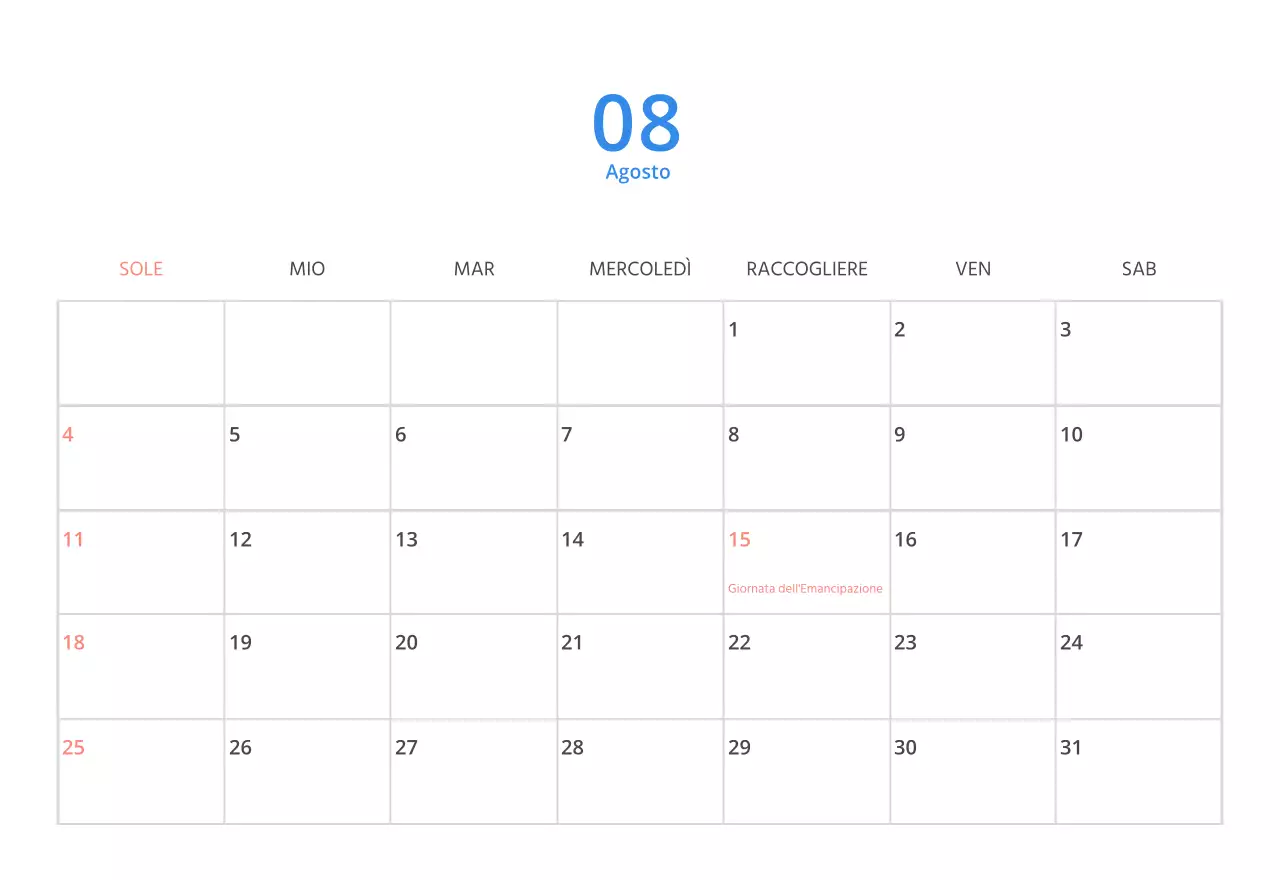 Simpatico calendario da tavolo illustrato verde a tema famiglia