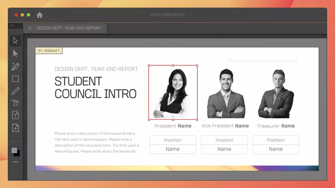 Tài liệu trình bày báo cáo thiết kế hiện đại màu xám