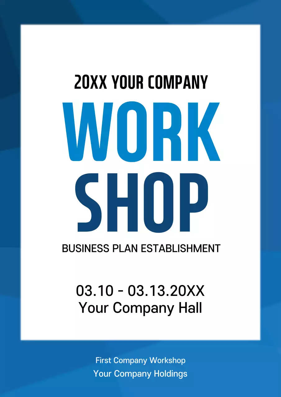 A social circle with simple text in blue