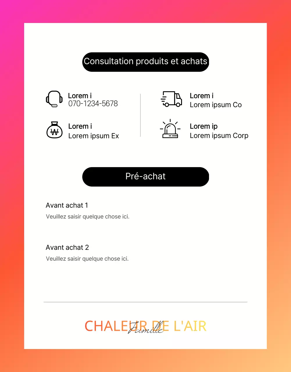 Fièvre aérothermique à l'intérieur