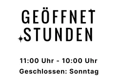 Nette Öffnungszeiten des Cafés