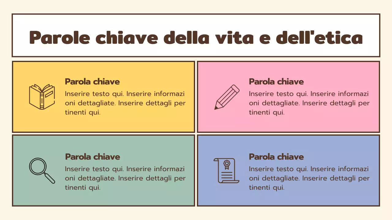 Simpatiche lezioni di vita e di etica in marrone e pastello