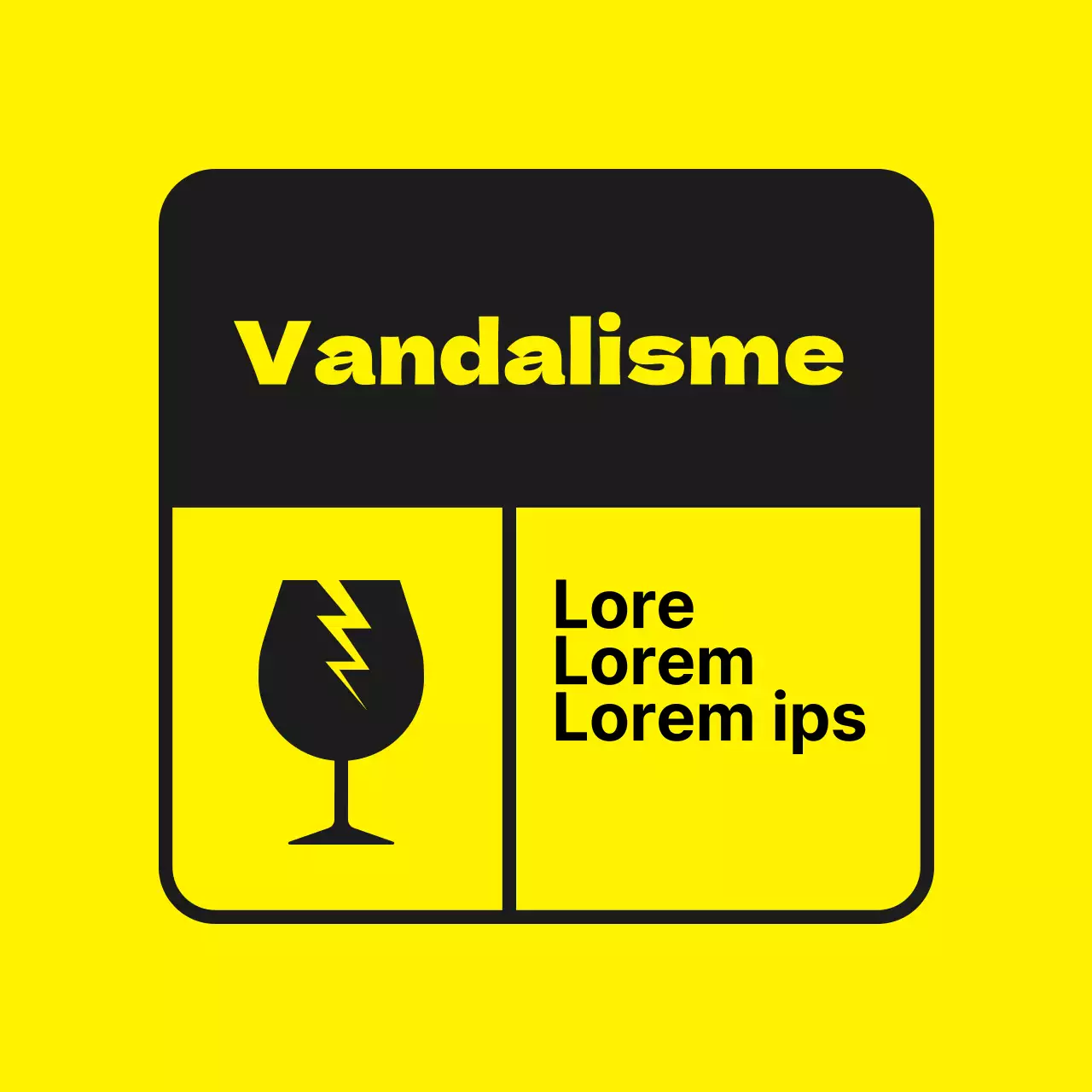 Autocollant contre le vandalisme