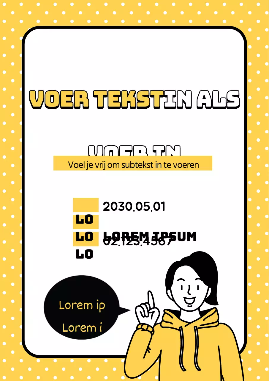 44498_Gele patroon tekstinvoer