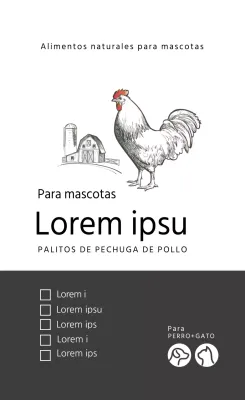 Etiquetas blancas simples para golosinas