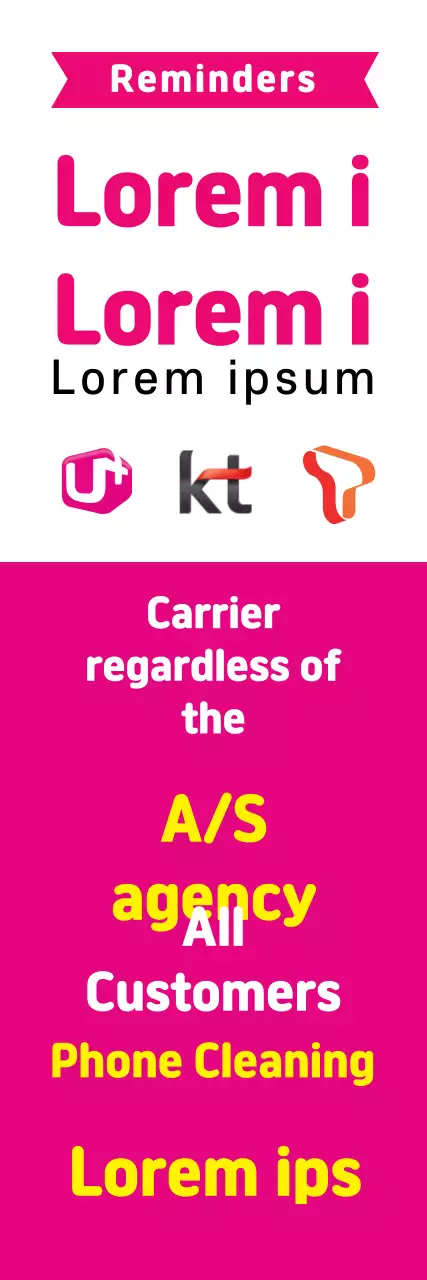 Banner de promoção de telefone da moda rosa