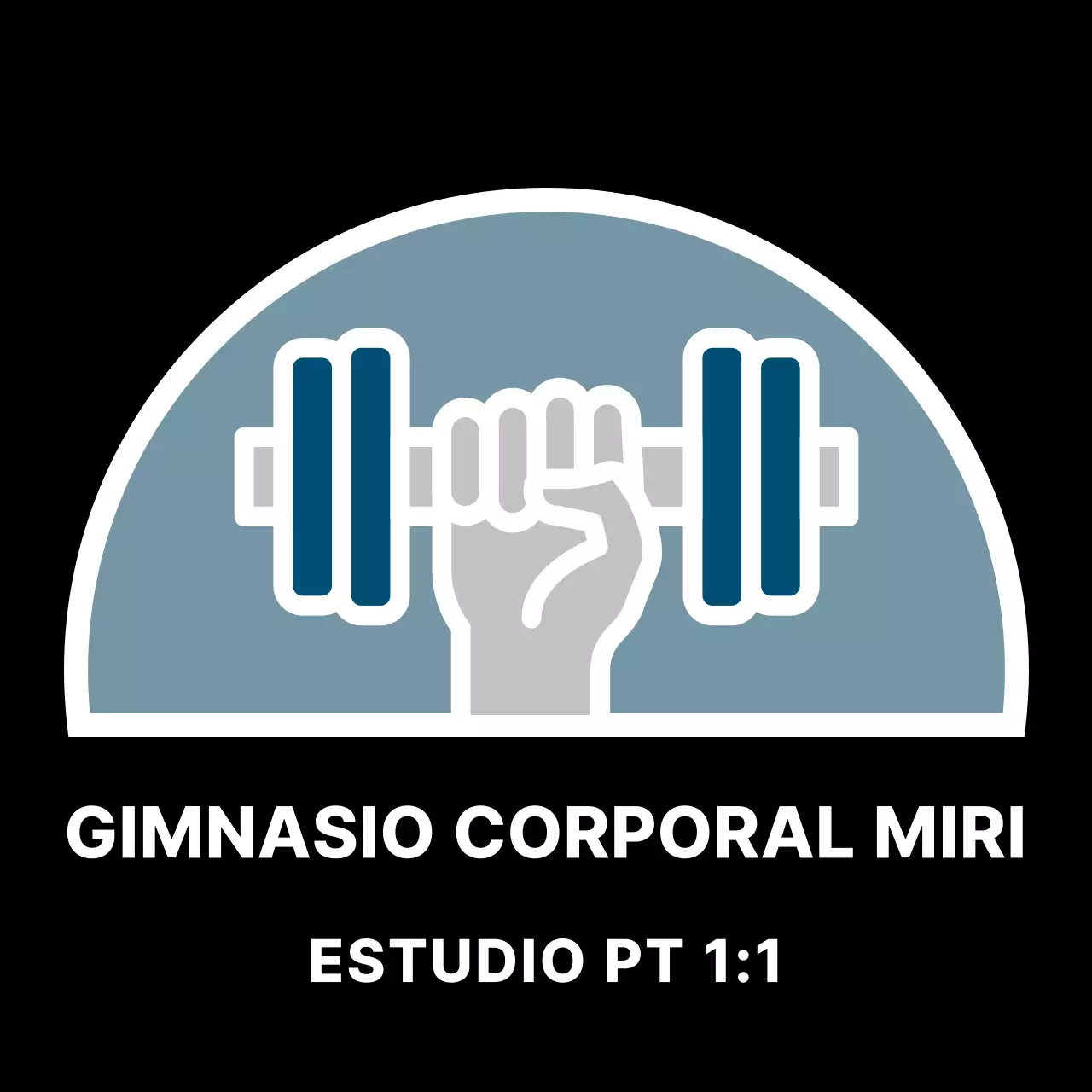 Bolsa eco logo gimnasio simple negra