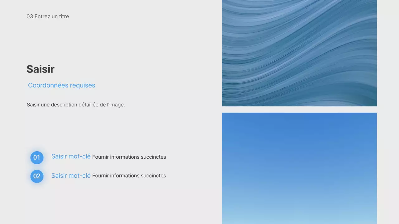 Présentation d'un dégradé flou