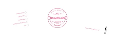 Weiß Rosa Neat Symbols Cafe