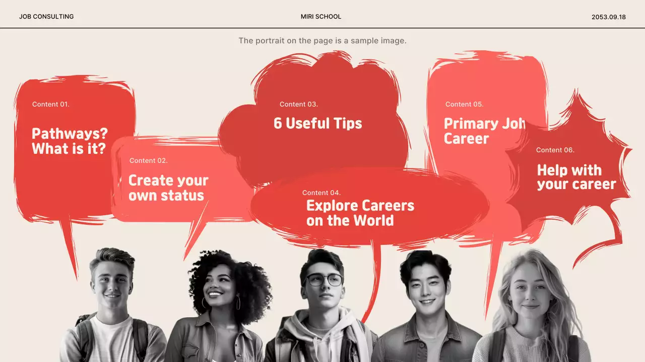 Red Modern Career Guide 프레젠테이션