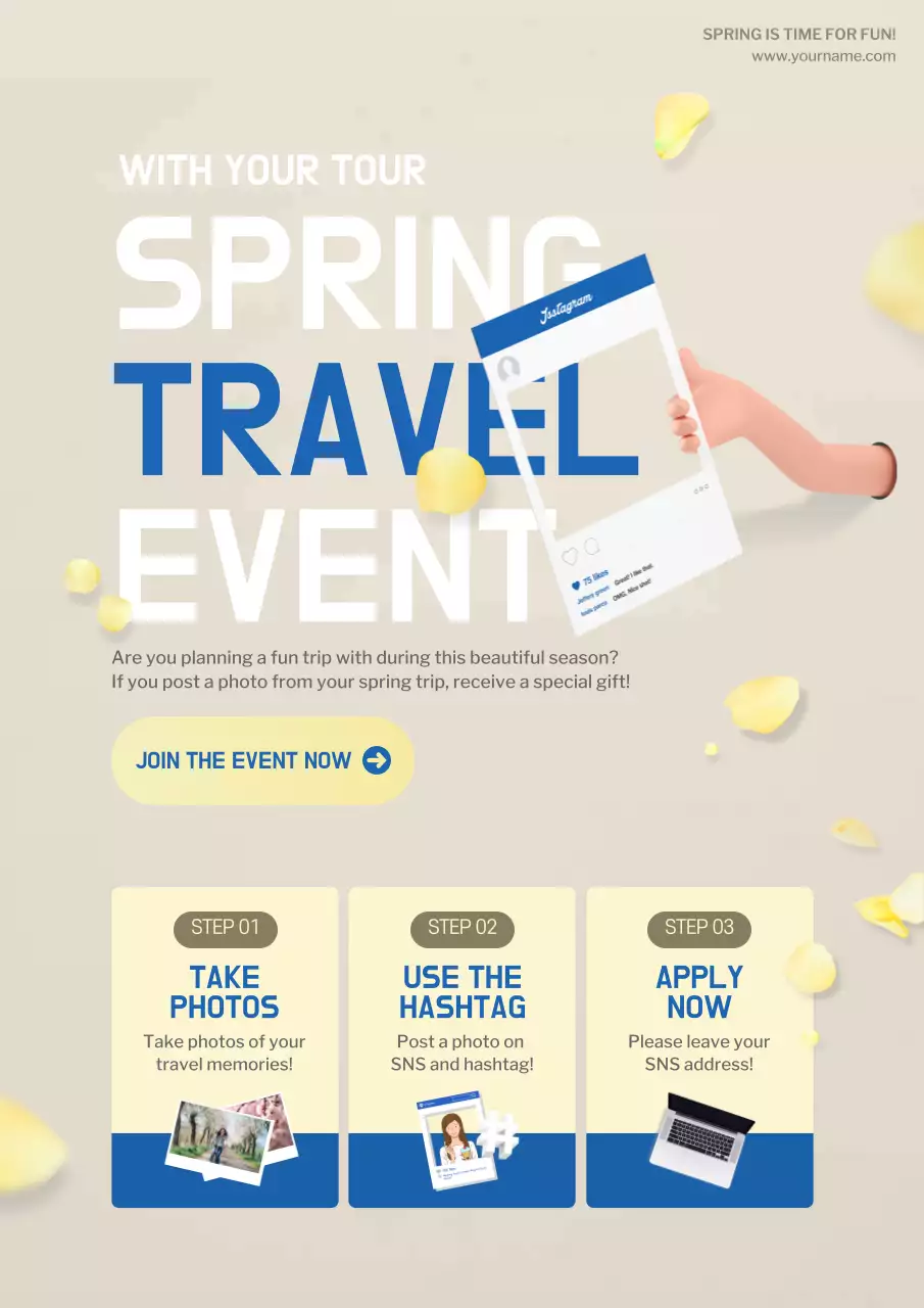 Beige Modern Travel Promotion Poster