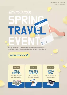 Beige Modern Travel Promotion Poster